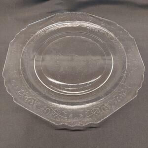 Hazel-Atlas Glass Florentine 1 Poppy Clear Depression Glass Plates Set of 6